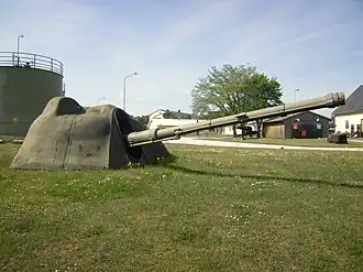 A ground mounted turret