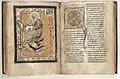 Illumination from the 12th century Evangeliary from Saint-Amand Abbey