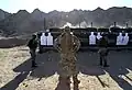 A MSRT member trains with Royal Jordanian Marines