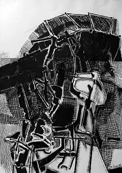 New Nature, 1999, charcoal, 86 x 61&nbsp;cm