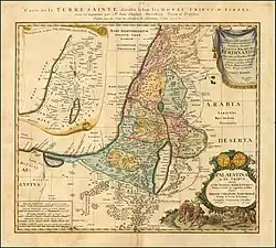 1750 map of Palestine