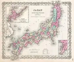 1855 Map of Japan