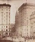 Hotel Touraine (at right), Masonic Temple (at left), 1903