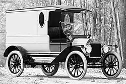 A 1916 Ford Model T delivery van with coachwork by the Charles Abresch Co.