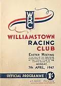 1947 WRC J. J. Liston Stakes racebook front cover