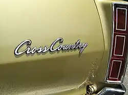 Cross Country station wagon emblem