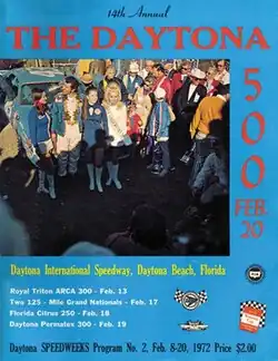 1972 Daytona 500 program cover