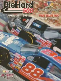 The 1999 DieHard 500 program cover.