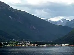 View of the village of Stordal