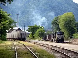 A Norfolk Southern train in Alloy