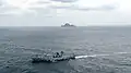 ROKS Gwanggaeto the Great maneuvering while on patrol on 25 October 2013.
