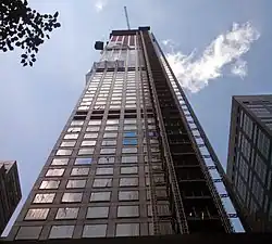 Construction progress of 432 Park Avenue in July. 2014.