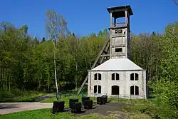 The headframe of the Sainte-Marie shaft.