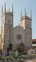 The Catholic church of St. Francis Xavier dates back to 1856