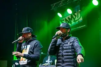 Method Man (left) performing with Redman (right) in Germany in 2016