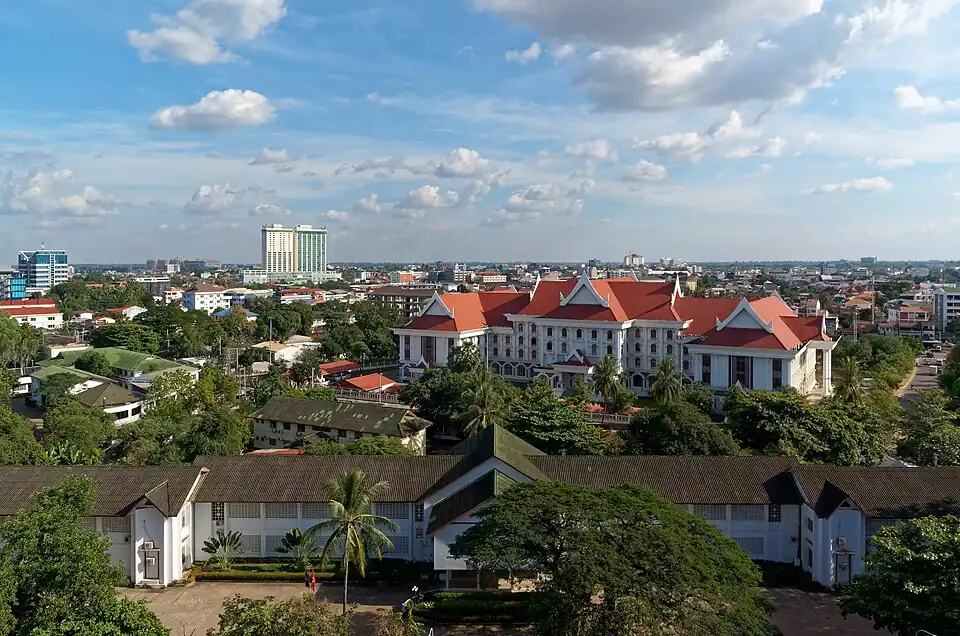 View of Vientiane from the Patuxai