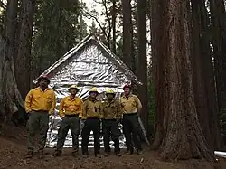 Historic structures are wrapped in Nelder Grove.