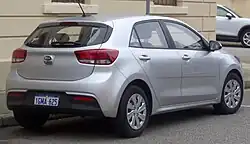 Rear view (hatchback)