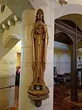 Sanctuary statue and first class relic at St. Margaret Mary Church (Omaha)