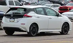 Rear view of the facelift model