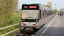 Two S2 trains at Gaasperplas metro station