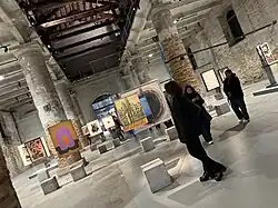 Interior of the Arsenale exhibit space during the 60th Venice Biennale in 2024