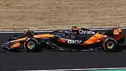Lando Norris driving the McLaren MCL39 at the 2025 Japanese Grand Prix.
