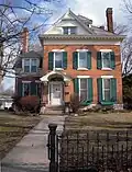 The Burr House is a mixture of Federal and Queen Anne styles