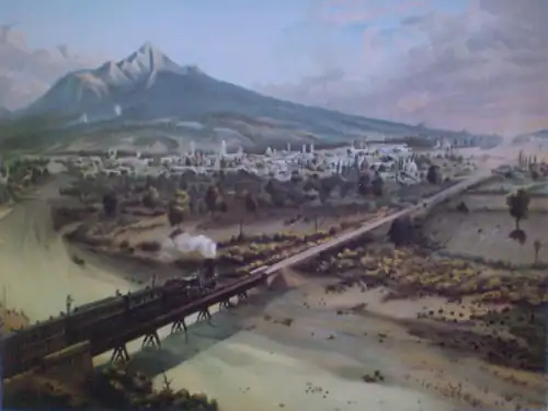 Huamantla across the San Lucas bridge