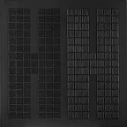 H system (3), mixed media, 60x60 cm, 1977