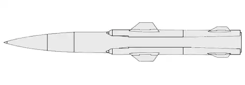 Profile of the missile.