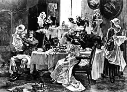 Adolf Hoffmeister, The Last Family Lunch of Camille Desmoulins (From the cycle History Repeats Itself), 1965