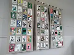 The 77 Women commemoration quilt on display - three sections comprising 77 panels representing the women detained in Richmond Barracks after the 1916 Rising