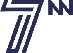 A stylized 7 with lines running through it, with a superscripted "NN"