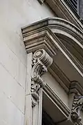 Corbel detail from the side of one of the windows
