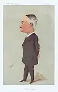 Caricature of Savage-Landor by "Astz" in the magazine Vanity Fair, 1913