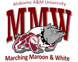 AAMU Marching Maroon and White Band logo