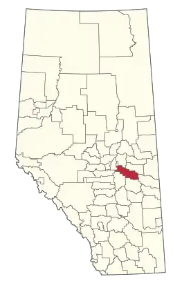 Location within Alberta