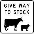 (R1-V6) Give Way to Stock (used in Victoria)
