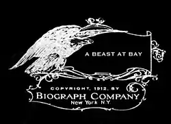 Stylized title card featuring the title A Beast at Bay
