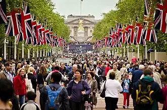 The Mall, London on 2 June 2012