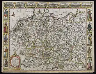A Newe Mape of Germany, 1626