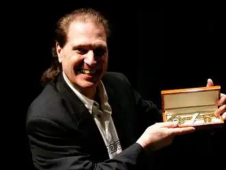 Baker with the Key to the City of Hickory, North Carolina