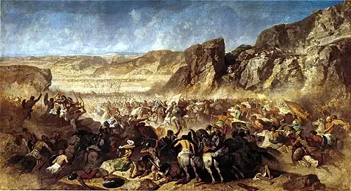 Painting of a battle