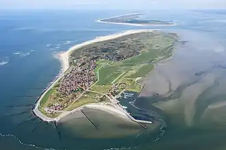 Bird's-eye view of Baltrum