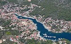 Aerial view of Vrboska