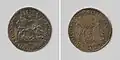 1583 Jeton commemorating the rejection of Filips II as leader of the Netherlands [4]