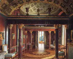 The Agate Pavilion, Tsarskoye Selo, designed by Charles Cameron in "Pompeian" style