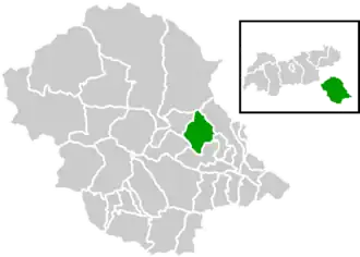 Location within Lienz district