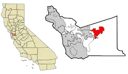 Location of Livermore in Alameda County, California